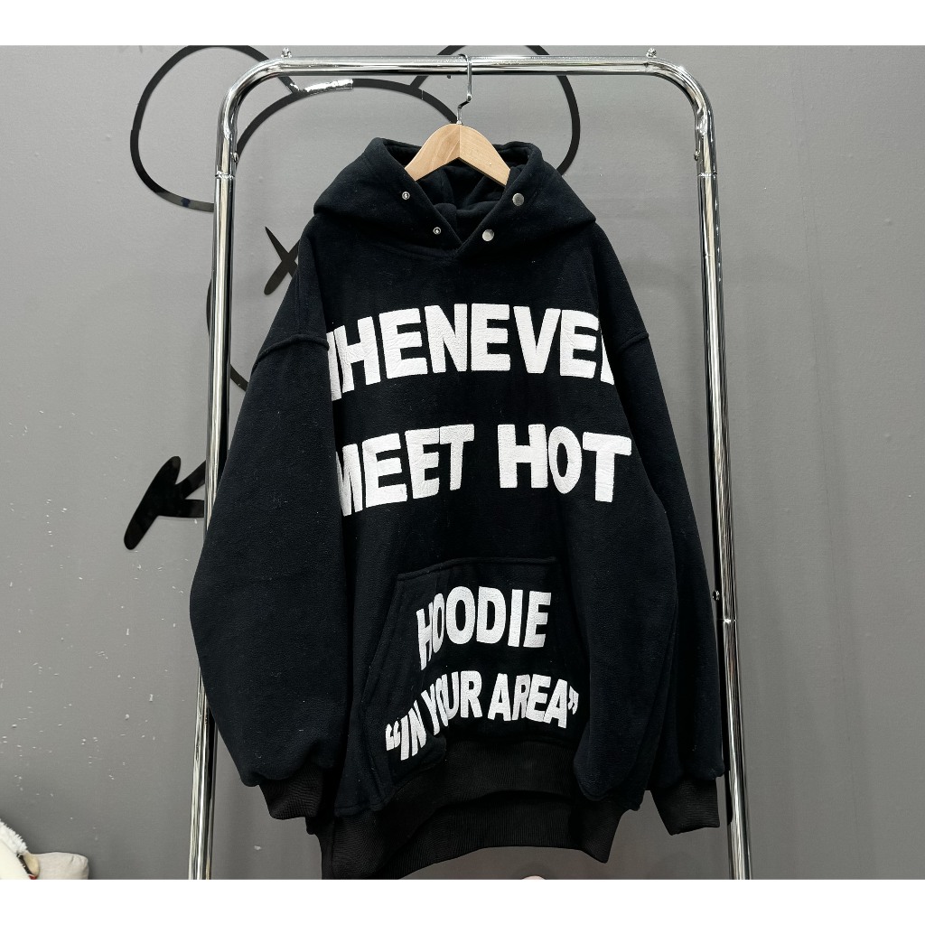 Áo nỉ hoodie lông cừu DIE