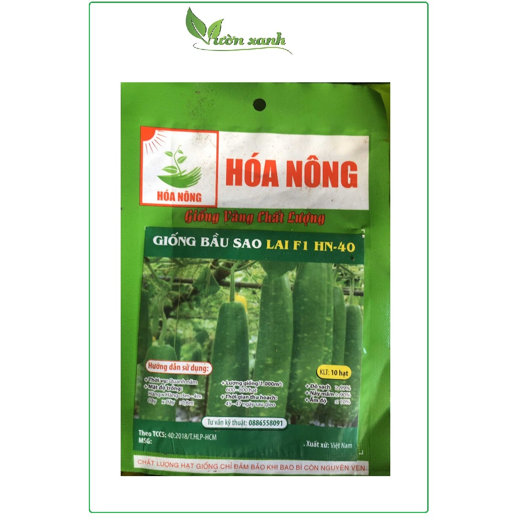 Hạt giống bầu trái ngắn cao sản F1 trồng quanh năm