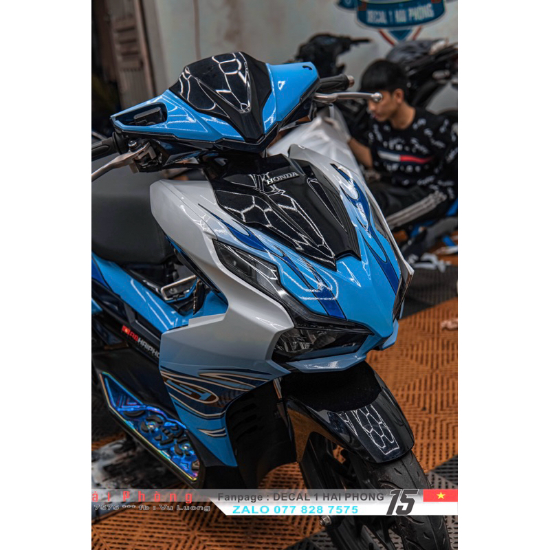 Tem lửa xe AB  Decal dán xe cao cấp chống nước, bền màu