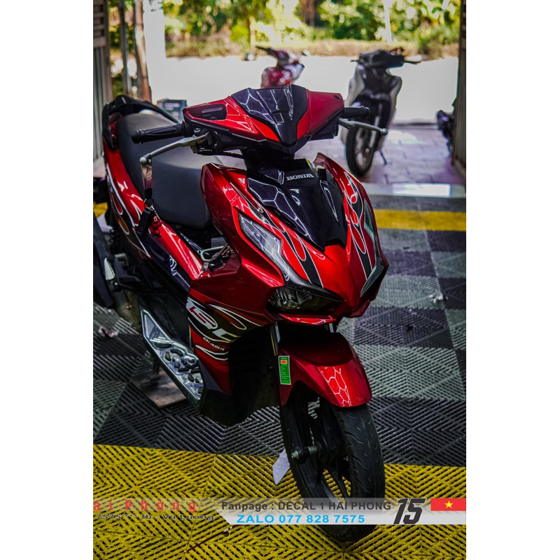 Tem lửa xe AB  Decal dán xe cao cấp chống nước, bền màu