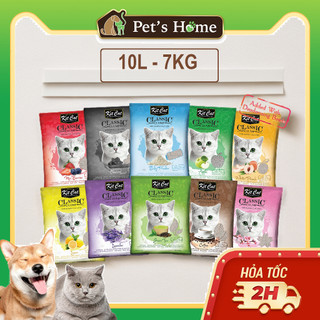 Cát sỏi vón cục vệ sinh cho mèo Kit Cat 10L (7KG)