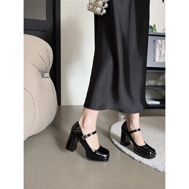 Giày Mary Jane da bóng đế đúp 9p - Bunny Shoes