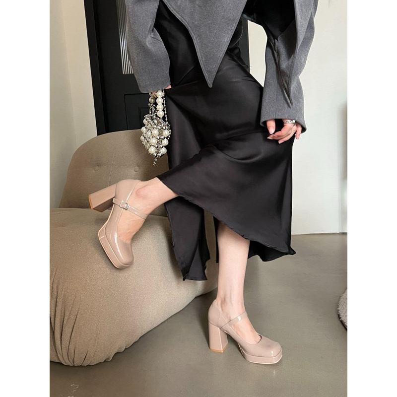 Giày Mary Jane da bóng đế đúp 9p - Bunny Shoes