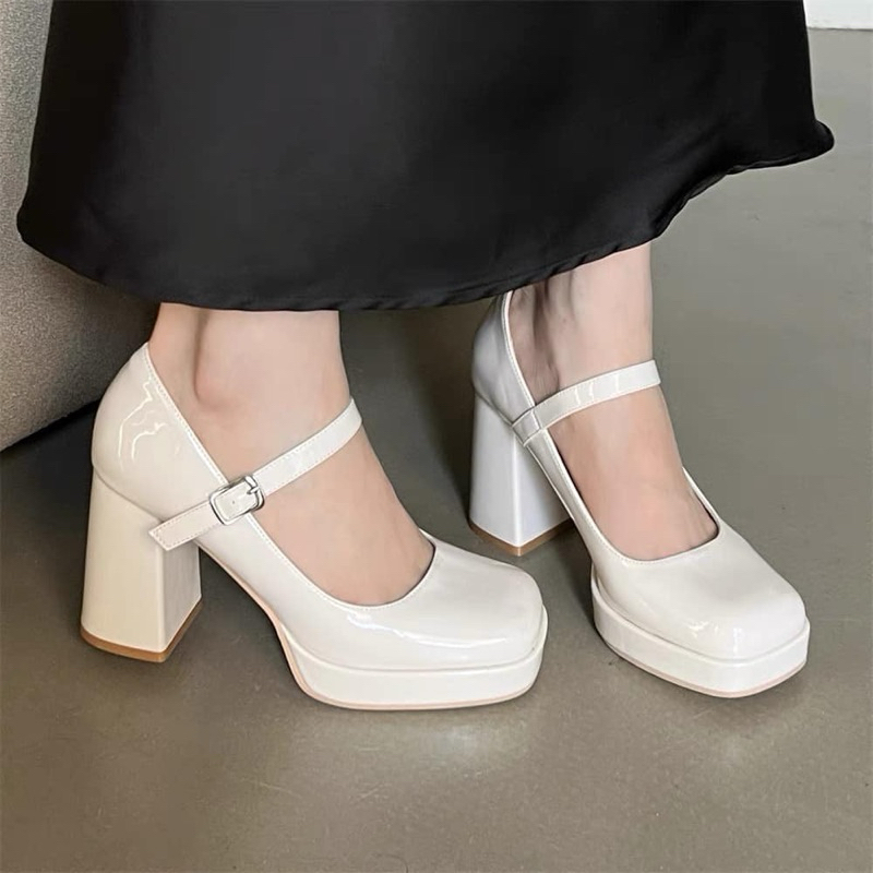 Giày Mary Jane da bóng đế đúp 9p - Bunny Shoes