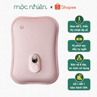  Túi chườm nóng   Túi sưởi ấm Warm Together báo nhiệt ĐIỆN TỬ - vải nhung cao cấp - sạc chống cháy  ĐIỆN TỬ  