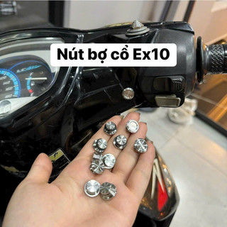 Nút inox chụp bợ cổ sau xe exiter 2009 -2010