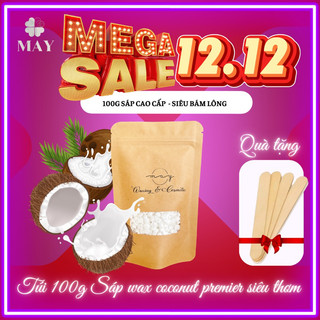100gr SÁP DỪA WAX LÔNG [ Nhập khẩu USA ] TẶNG QUE GỖ
