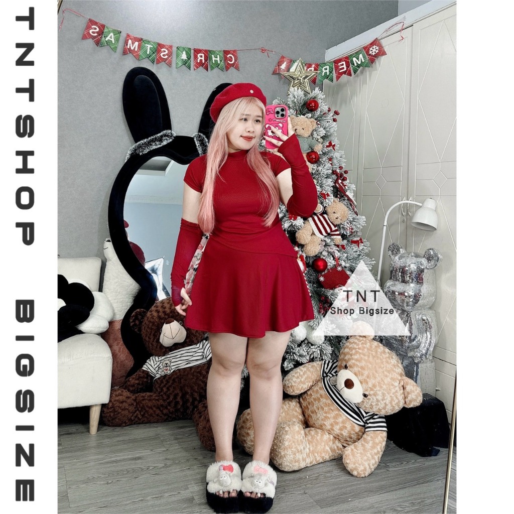 SET ÁO VẠT CHÉO TAY RỜI [TNT SHOP BIGSIZE 60KG 90KG]