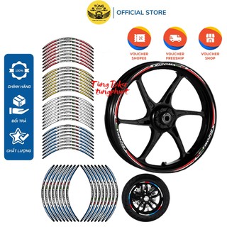 Tem dán vành phản quang, decal 5 lớp dán full 2 vành cho xe máy phản quang cực đẹp