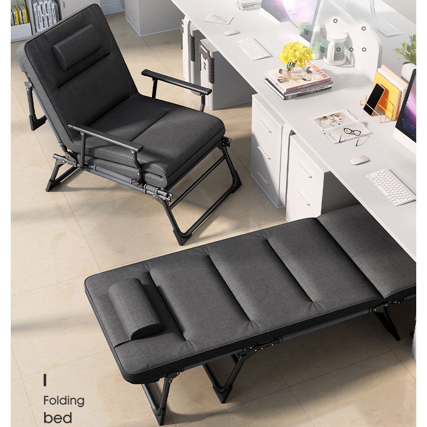 Giường gấp kiêm Ghế văn phòng Kamaso đa năng 2 in 1 ngả 180 độ tiện lợi thư giãn Bảo hành 5 năm