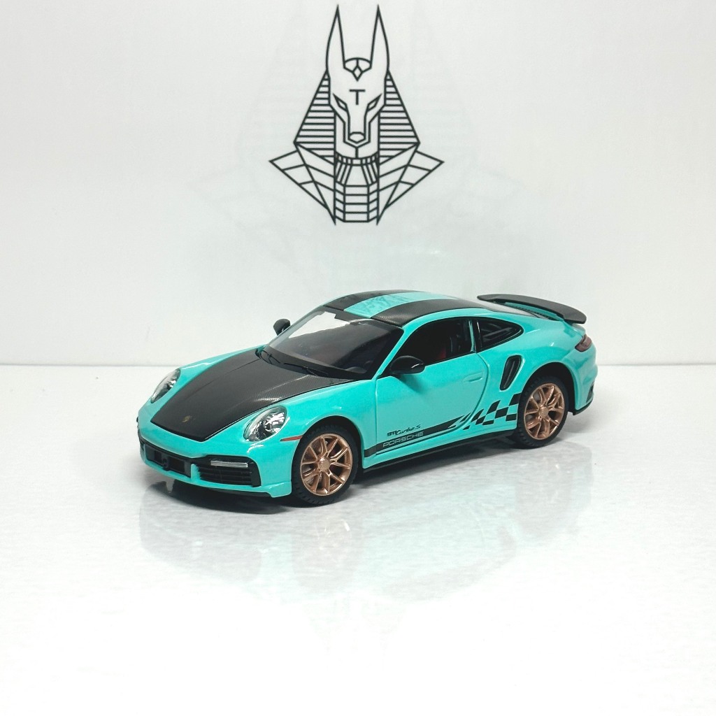 Mô Hình Xe Ôtô Kim Loại 1/24 Siêu Xe PORSCHE 911 TURBO S Dùng Để Trưng Bày Bàn Làm Việc