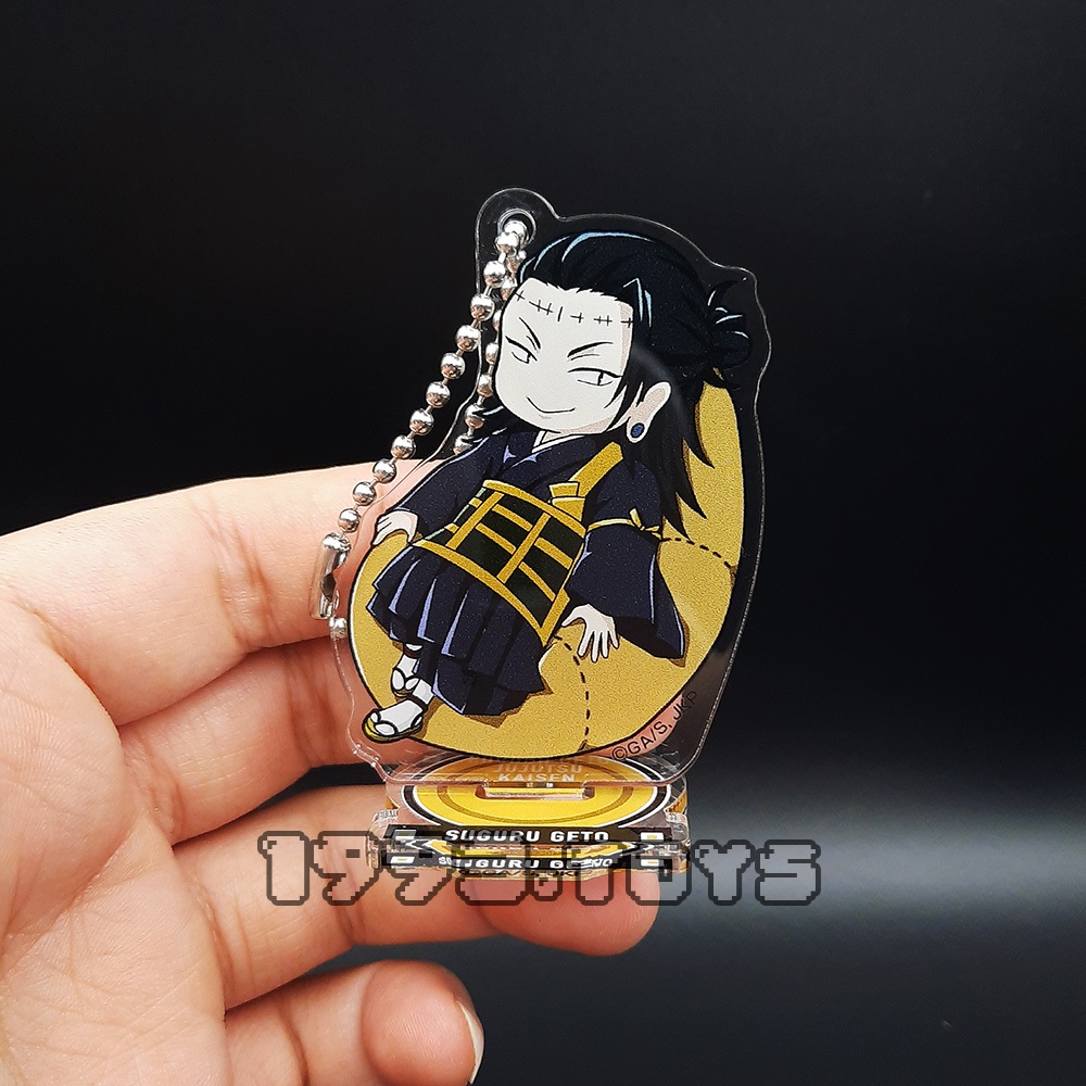 Standee mô hình nhân vật Jujutsu Kaisen - Bandai, Hasepro - Mini Acrylic Stand Yurutto Cusion Series - Geto Suguru