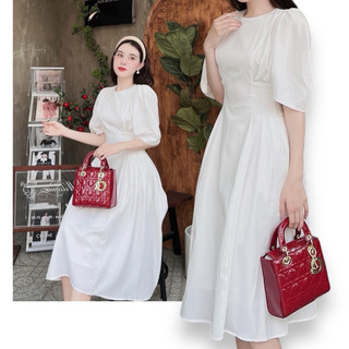 Đầm xoè xếp ly dự tiệc