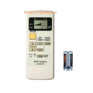 Remote Quạt Máy Panasonic Điều Khiển Quạt Trần 5 Cánh