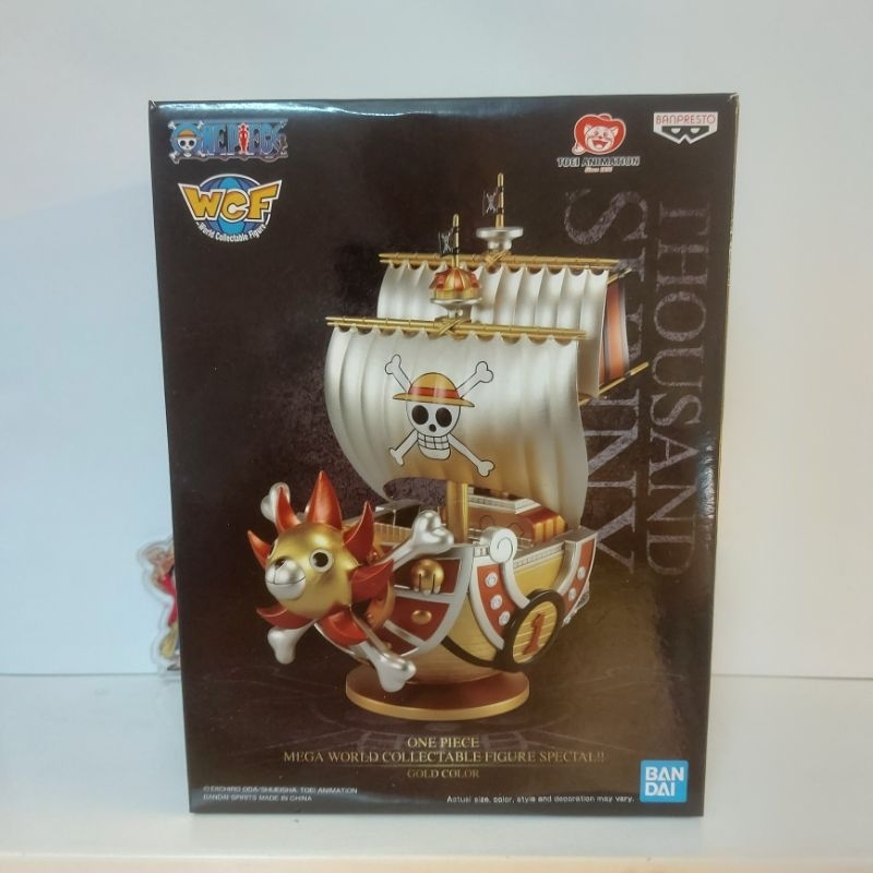 Mô Hình Chính Hãng WCF  MEGA Thousand Sunny Gold OnePiece