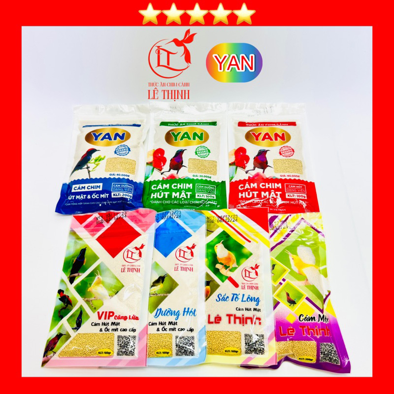 Cám Hút Mật & Ốc Mít, Cám Lê Thịnh, Cám YAN, Cám Chính Hãng