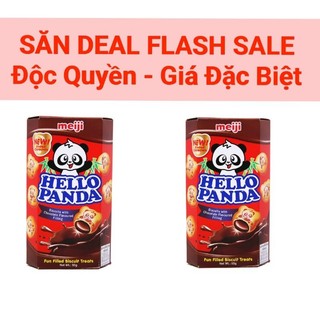 Lốc 10 hộp bánh gấu vị socola meiji 43g