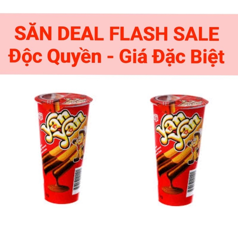 LỐC 10 Ly Bánh Chấm Yan Yan Meiji Vị Socola 43g
