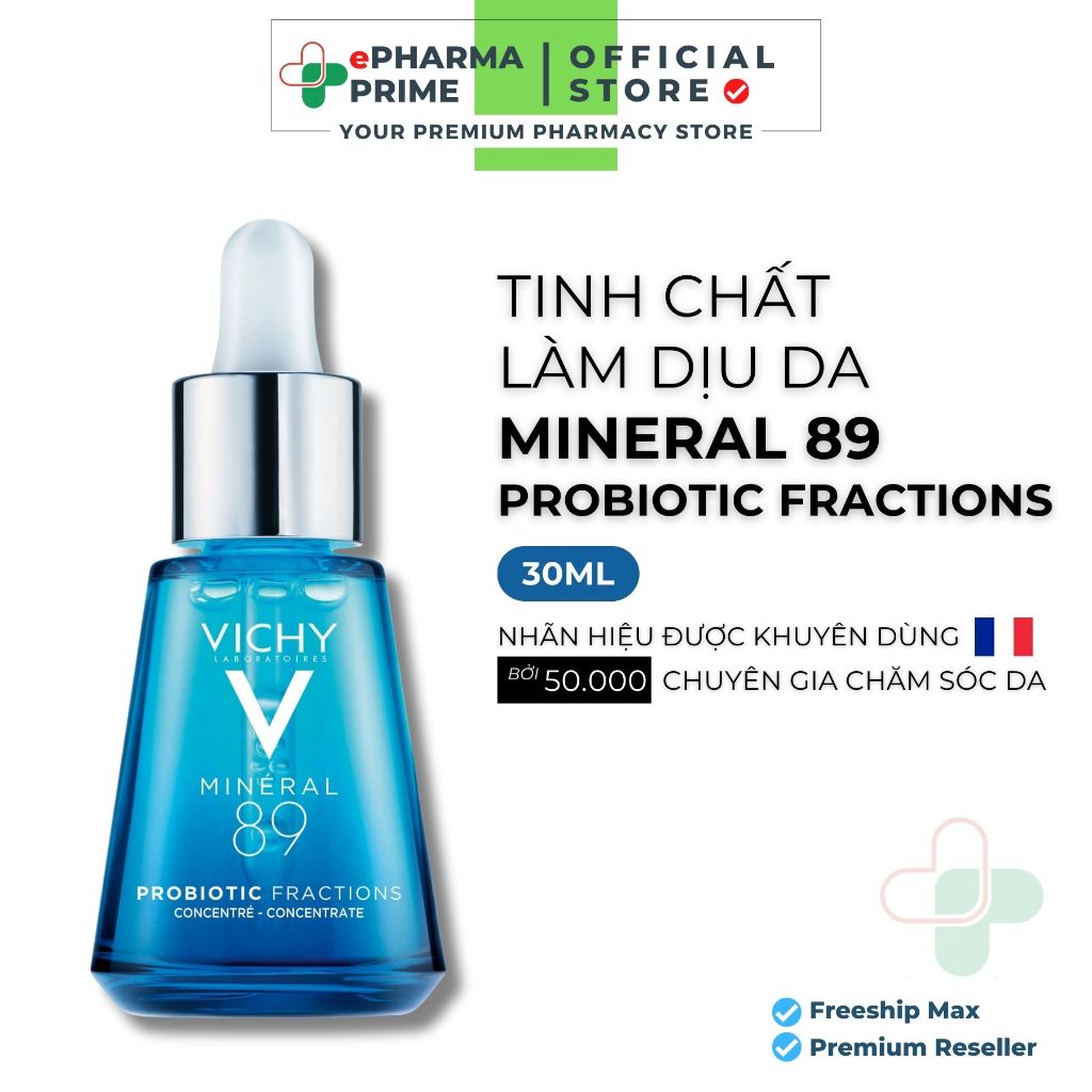 Serum Vichy Mineral 89 Probiotic Fractions Dưỡng Ẩm Da Tức Thì 30ml