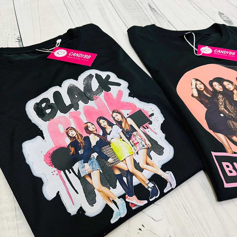 Áo thun đủ màu BlackPink cho bé gái dễ thương, nhóm nhạc Black Pink