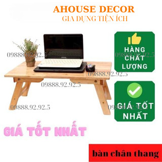 Bàn chân thang gỗ thông - Bàn xếp học sinh mini đa năng gấp gọn để laptop kích cỡ 40x60x28 đẹp giá rẻ