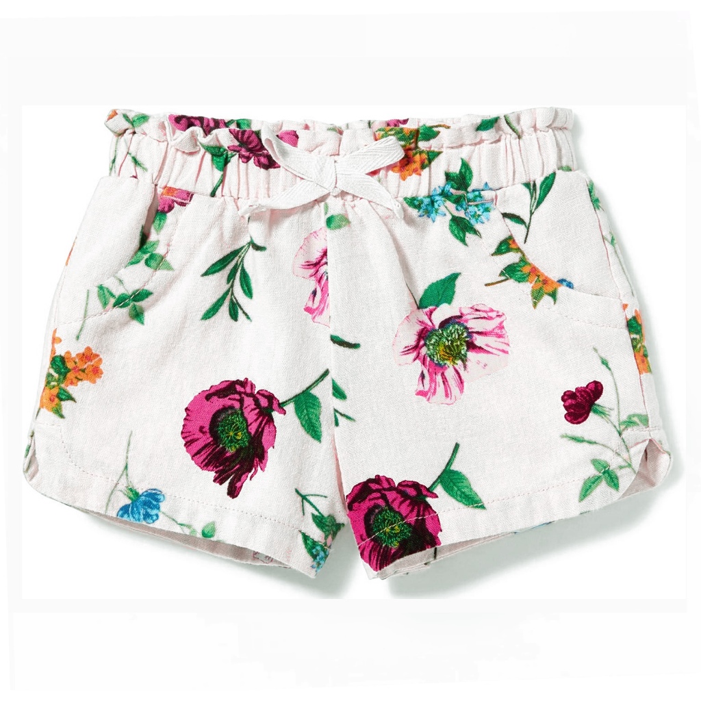 Quần short, quần đùi bé gái chất linen Oldnavy xuất xịn