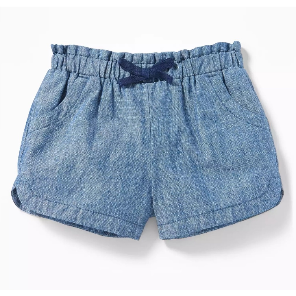 Quần short, quần đùi bé gái chất linen Oldnavy xuất xịn