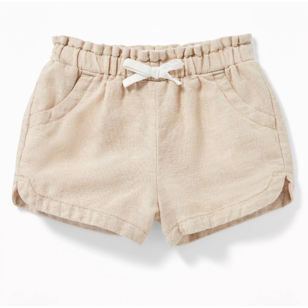 Quần short, quần đùi bé gái chất linen Oldnavy xuất xịn