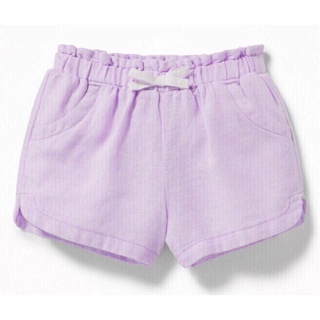 Quần short, quần đùi bé gái chất linen Oldnavy xuất xịn