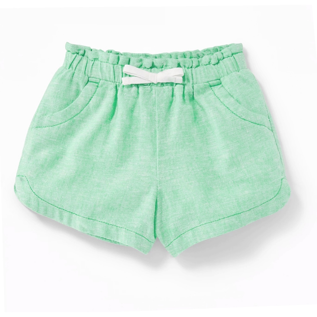 Quần short, quần đùi bé gái chất linen Oldnavy xuất xịn