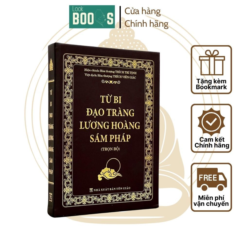Sách - Kinh Lương Hoàng Sám Pháp (Bìa da)