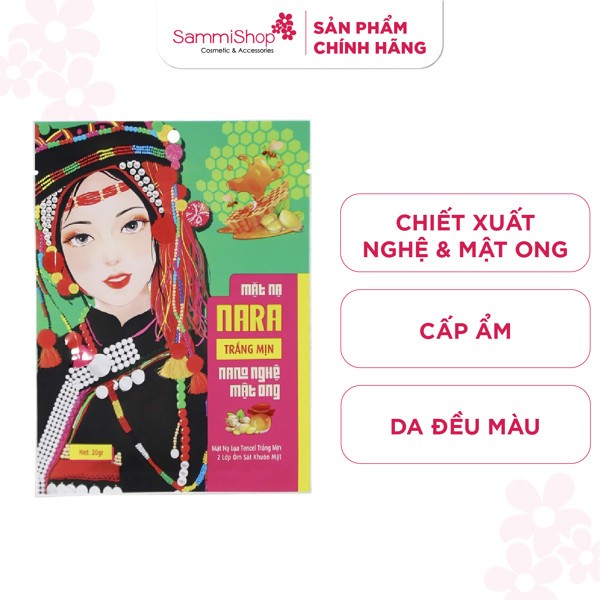 Nara Mặt nạ lụa Nghệ mật ong 20g