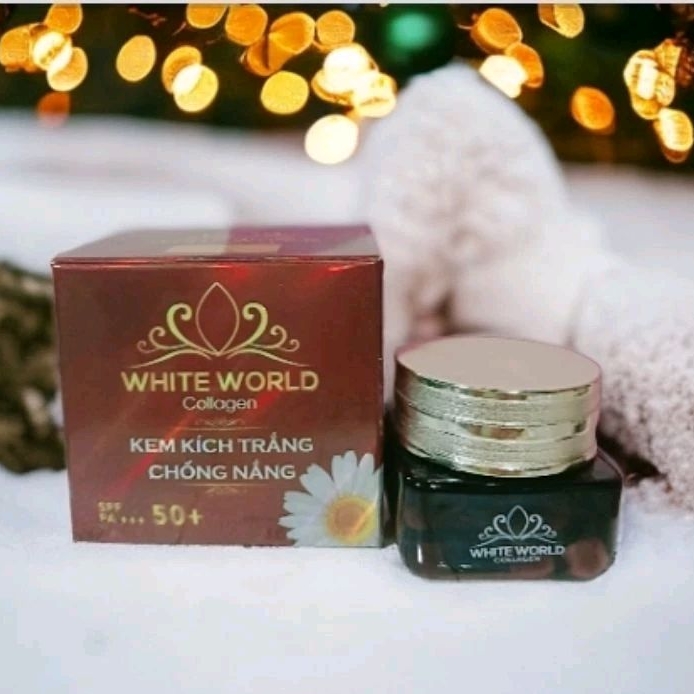 Kem trắng da chống nắng White World 18g