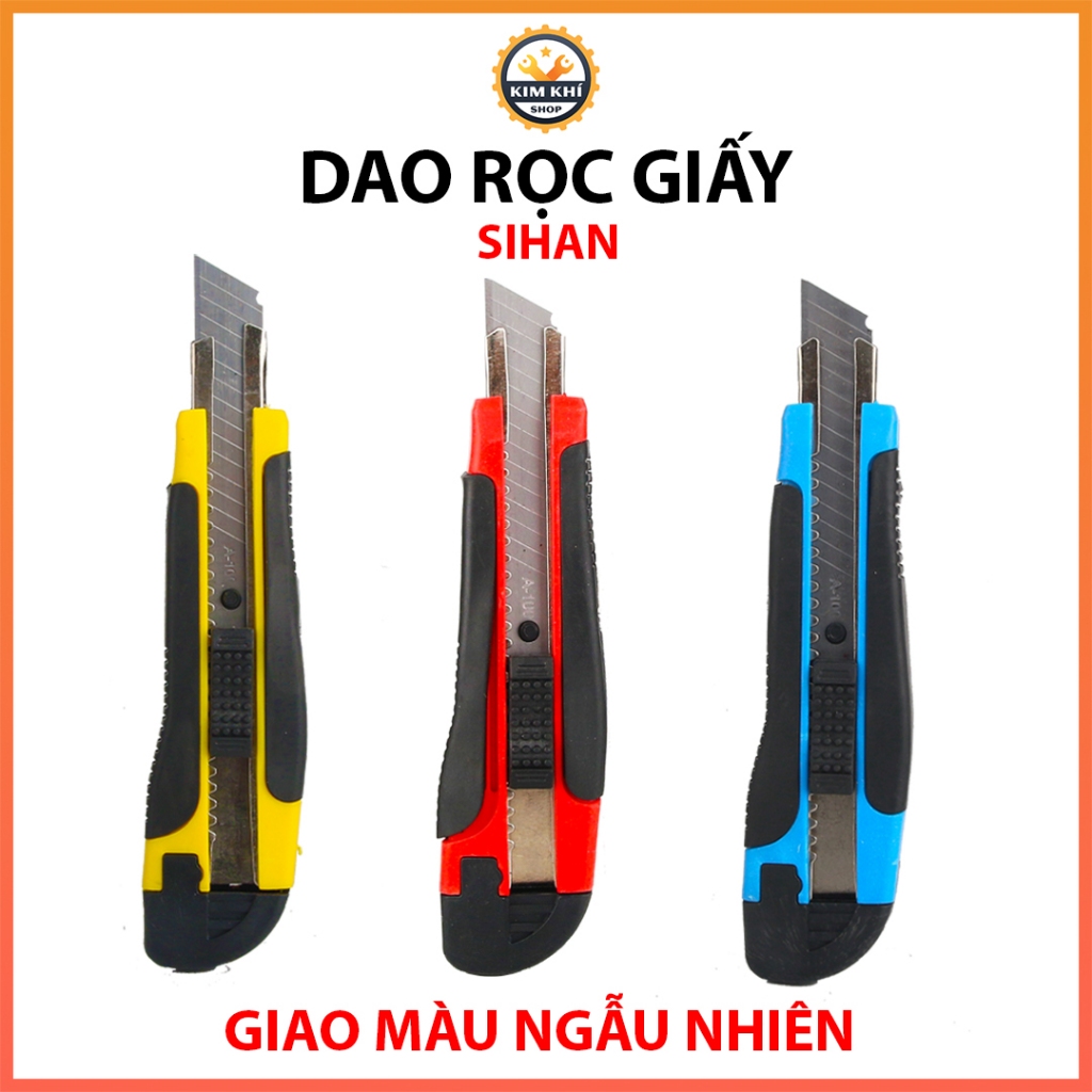 Dao rọc giấy lớn SIHAN siêu bén loại tốt có thể thay thế lưỡi dao - kim khí Shop vn
