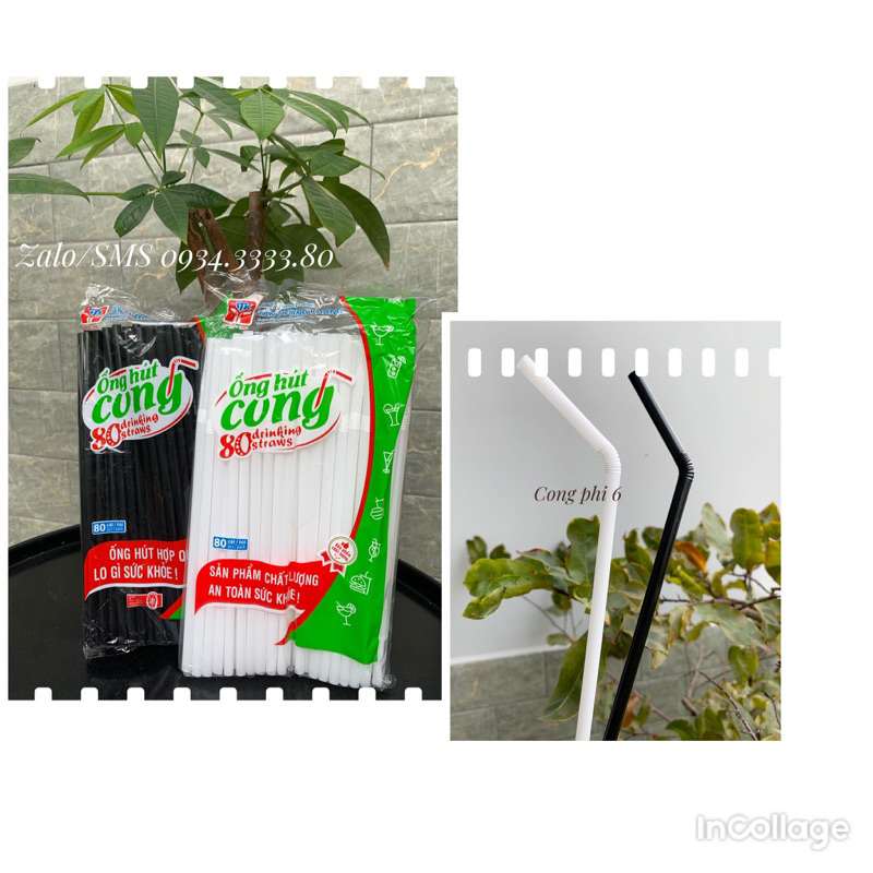 Ống hút CONG TTK cà phê nước ngọt - Hàng chất lượng