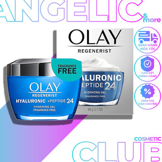 Olay Mỹ, Kem Dưỡng Ẩm Giảm Sạm Nám Olay Regenerist HYALURONIC + PEPTIDE24 Hydrating Gel 48g.