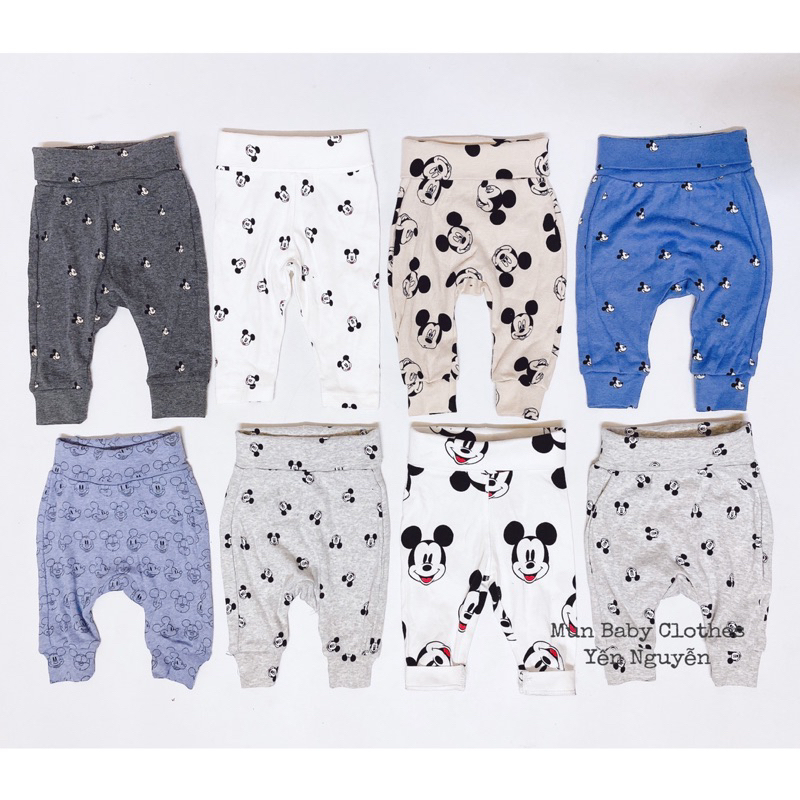 Quần dài cotton HM cạp cao dư xịn( kèm ảnh thật shop chụp)
