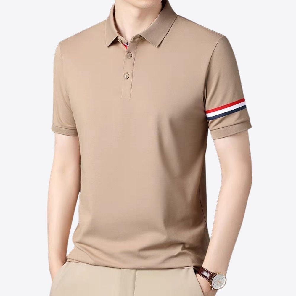 Áo polo nam GOZIN chất vải cá sấu cotton co giãn thoả mái thoáng mát thấm hút mồ hồi không nhăn nhầu