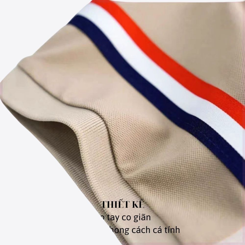 Áo polo nam GOZIN chất vải cá sấu cotton co giãn thoả mái thoáng mát thấm hút mồ hồi không nhăn nhầu