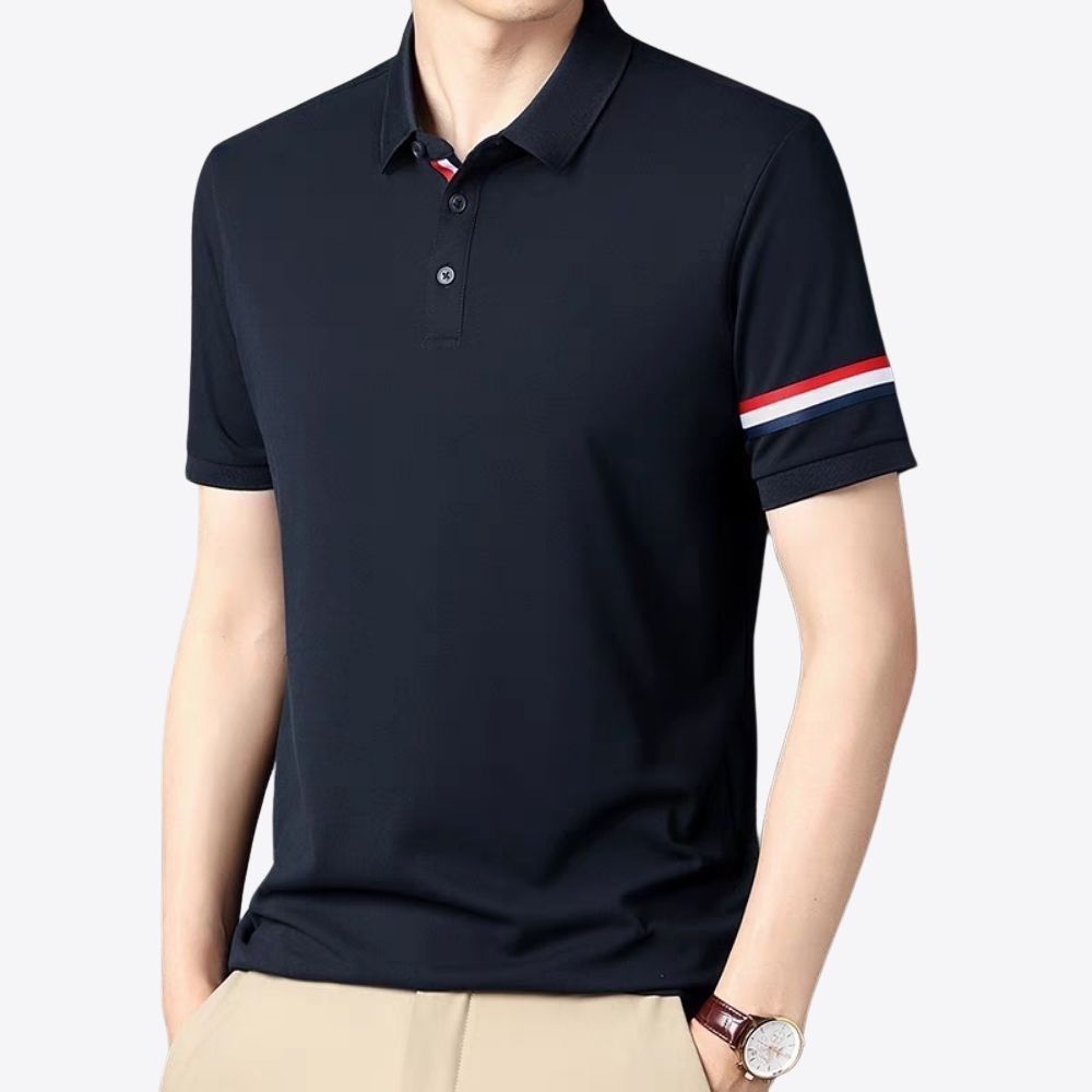 Áo polo nam GOZIN chất vải cá sấu cotton co giãn thoả mái thoáng mát thấm hút mồ hồi không nhăn nhầu