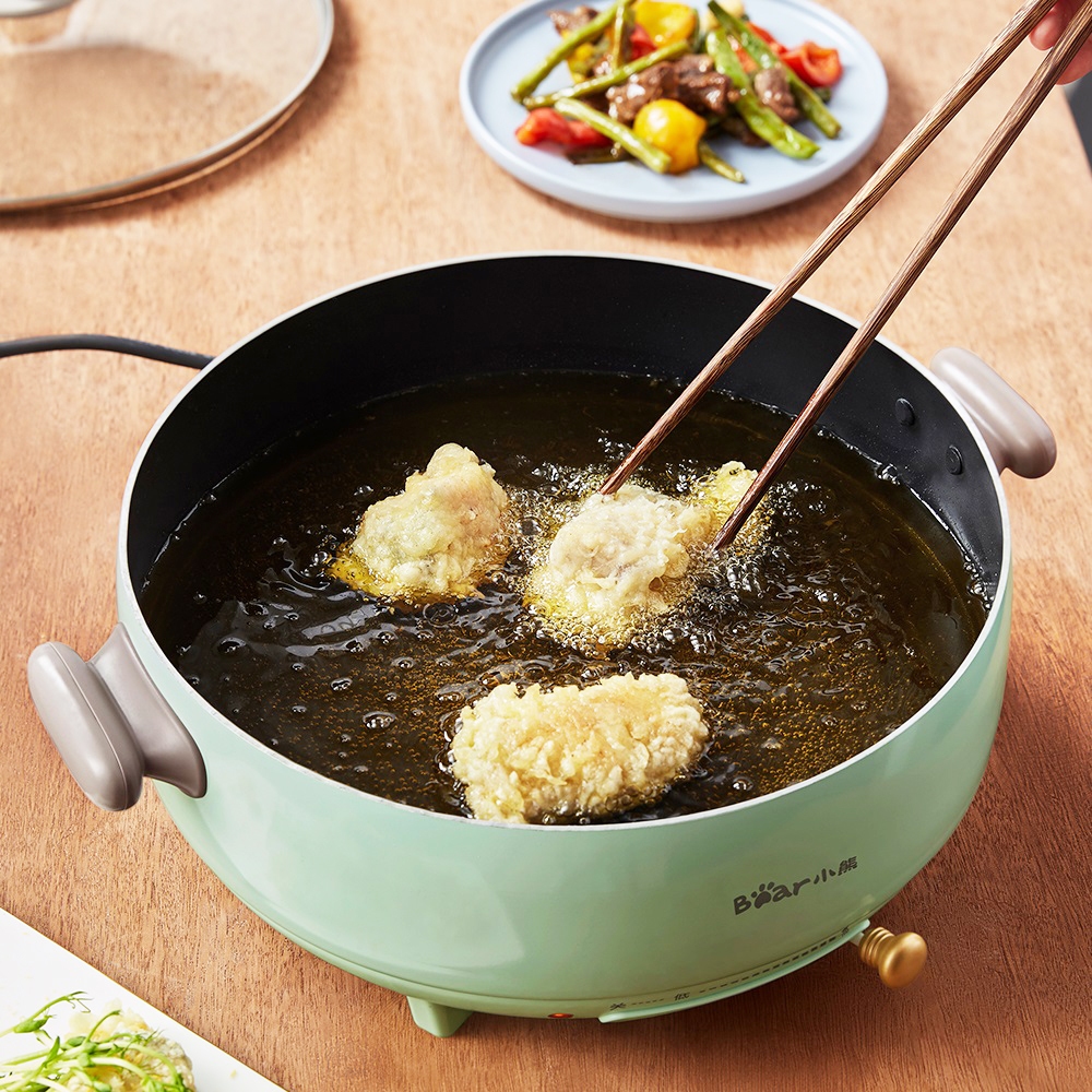 Nồi Lẩu Nướng Đa Năng Cao Cấp 5L Bear DHG-B50C1 Chống Dính - Hàng Chính Hãng Bảo Hành 12 Tháng