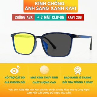 Kính Lái Xe Chống Chói KAVI 209 - Gọng Clip-on Phân Cực Chống Tia UV, Mắt Kính Nam Châm Tháo Lắp Chống Chói Ngày Đêm