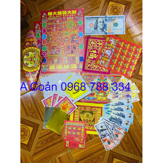 Bộ giấy cúng mua may bán đắt - khai cung tài lộc