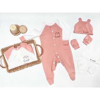 MADE IN VIET NAM Body dài Hiembe suit cho bé sơ sinh bé gái bé trai Cotton 100%