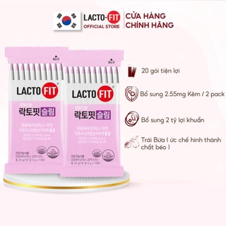 20 Gói Men Vi Sinh Hàn Quốc LACTO-FIT SLIM Cải Thiện Đường Ruột, Hỗ Trợ Người Ăn Kiêng, Giảm Cân (20 gói x 2g)