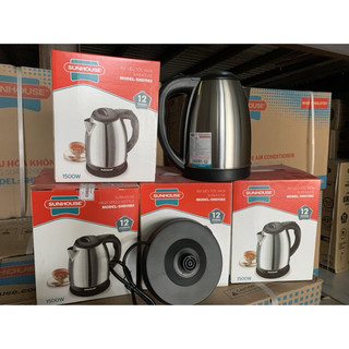 Ấm siêu tốc, Bình đun siêu tốc inox Sunhouse SHD1182 - Hàng chính hãng bảo hành toàn quốc