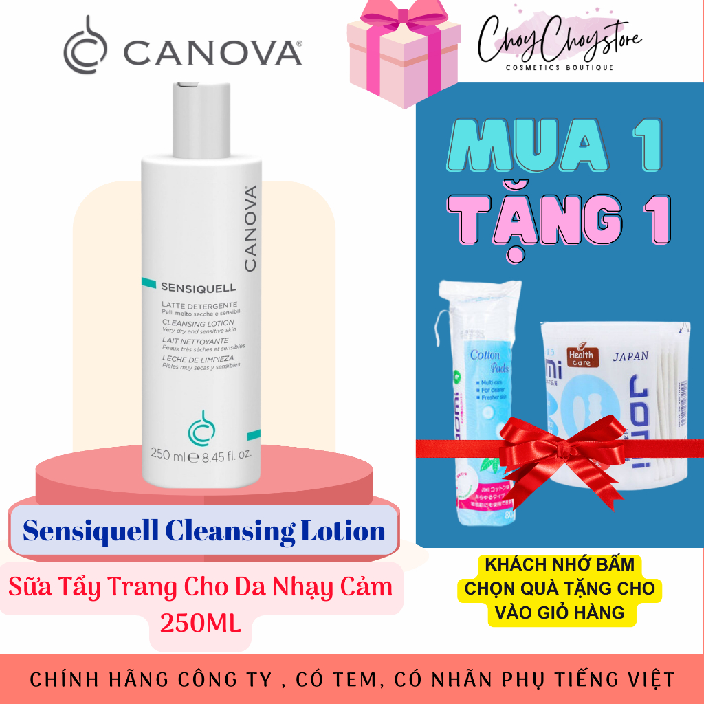 Sữa tẩy trang Canova Sensiquell Lotion 250mL cho da nhạy cảm
