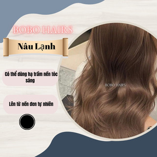 Thuốc Nhuộm Tóc Màu Nâu Lạnh kèm oxi và gang tay