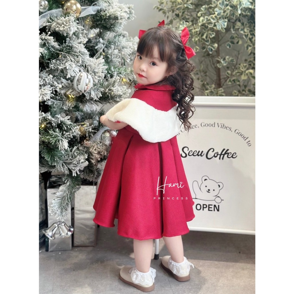 𝐒𝐚𝐧𝐧𝐚 𝐃𝐫𝐞𝐬𝐬 - Set Váy Áo Choàng Lông HM68