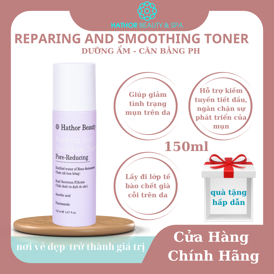 Toner Dưỡng Ẩm Hathor Beauty Cân Bằng PH Ngăn Ngừa Mụn Giải pháp hoàn hảo cho làn da mịn màng 150ml -[Chính Hãng]